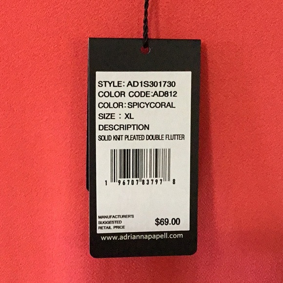 New with tags Spicy Coral Shirt - Picture 3 of 3